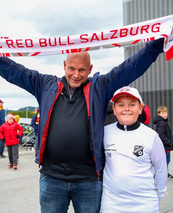 Die Salzburg-Fans Harry und Tobi