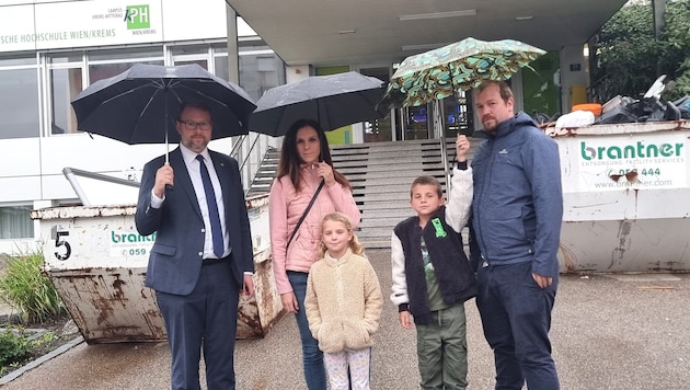 Vizebürgermeister Florian Kamleitner (li.) fühlt sich ebenso wie Ortsparteiobmann Fabian Haider ...