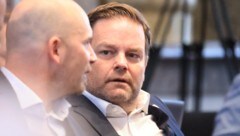 Tirols FPÖ-Chef Markus Abwerzger (rechts) und LA Haswanter