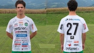 Joshua Wolf und St. Stefan freuen sich über neue Trikots.