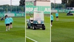 Teamchef Ralf Rangnick düst über den Trainingsplatz