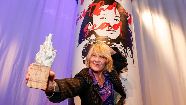 Susan Quinn beim 17. Salzburger Kulturplakatpreis im Jahr 2023.