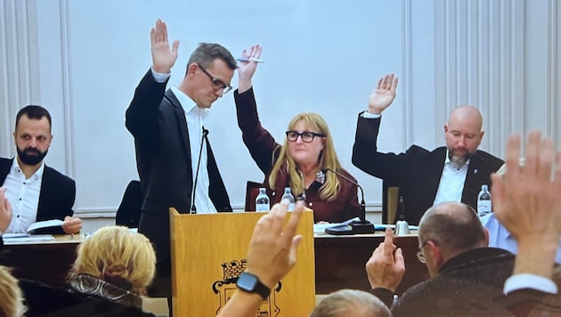 FPÖ-Vizebürgermeister Marcus Berlosnig (re.) wurde aus Partei ausgeschlossen, weil er für ...