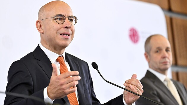 The economists at Wifo (Gabriel Felbermayr on the left) and IHS (Holger Bonin, right) are ...