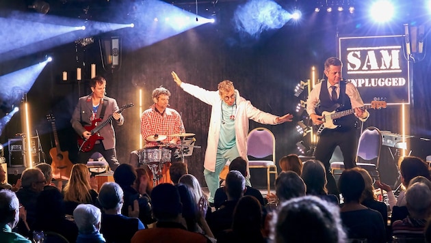 Charly „Mo“ Moser, Roland Schlocker, Gerald Sammer und Erich Schloffer (v.l.n.r.) präsentieren ...