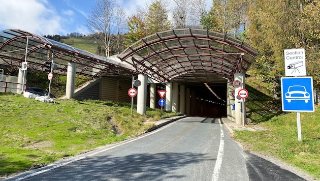 Südportal des Schmittentunnels in Zell am See