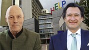 LKH-Hochsteiermark-Chef Erich Schaflinger (links) und der Grazer Klinikums-Direktor Wolfgang ...