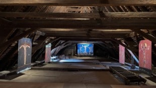 Im neu gestalteten Dachboden findet man u. a. Arbeiten von Guillaume Bruère.