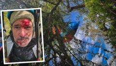 Und plötzlich hat es mich erwischt. Ich hatte Glück, denn bei meiner Baumlandung blieb ich ...