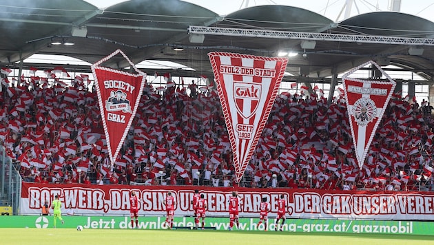Die Fans des GAK sind mit dem Vorschlag von Sturm-Präsident Christian Jauk nicht einverstanden.