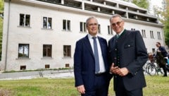 Uni-Rektor Peter Riedler (li.) und GBG-Geschäftsführer Günter Hirner eröffneten den neuen ...