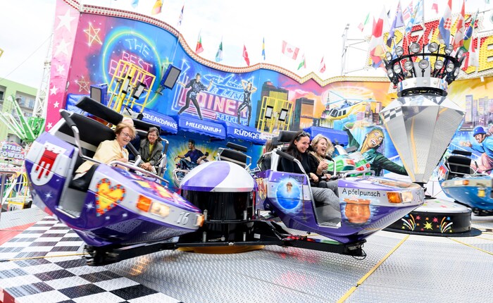 Vor allem für die kleinen Gäste das Highlight der Herbstmesse: Der Vergnügungspark.