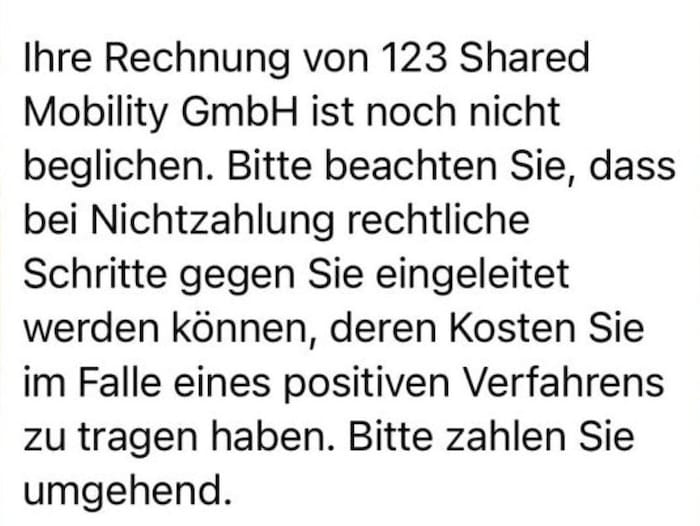 Jetzt werden angebliche Strafen vom Inkassobüro eingehoben.