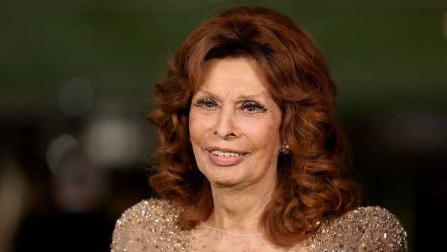 Sophia Loren auf einem Archivbild von 2021 – jetzt zeigt ihr Sohn neue Fotos der 91-Jährigen. ...
