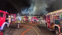 Mehrere Feuerwehren aus der Region kämpften gegen den Brand an.