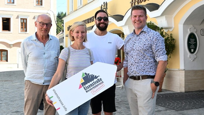 Das Veranstaltungsteam Johann Stixenberger, Margit Fuchsluger, Philipp Pflügl und Dietmar Gindl ...