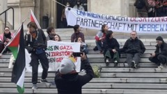 Der Zugang zur Universität war am Mittwoch aufgrund der Demonstration stark eingeschränkt.