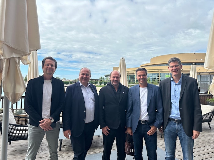 Schöttel, Pröll, Wutzlhofer, Tunkel und Neuhold (v. li.).