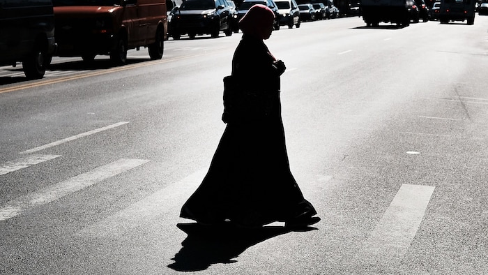 Eine Burka ist ein Überwurf, der Frauen ganz verhüllt und nur ein Gitterfenster zum Sehen offen ...