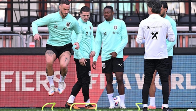 Die ÖFB-Stars beim Abschlusstraining