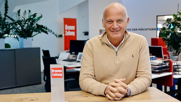 Herwig Straka besuchte vor den Erste Bank Open in Wien die „Steirerkrone“ in Graz.