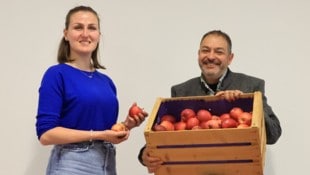 Rudi Wammes mit „Krone“-Redakteurin Nicole Greiderer