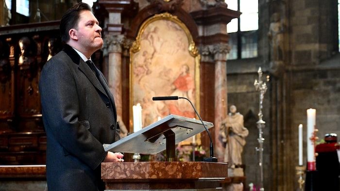 Daniel Serafin zeigte sich bei seiner Rede sichtlich bewegt und kämpfte mit den Tränen.