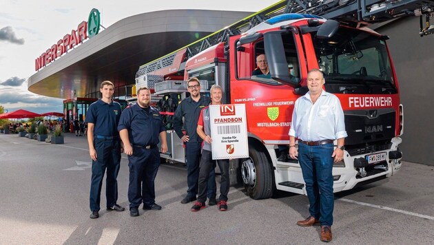 Zeit, Zwischenbilanz mit Dankesworten zu ziehen: Die Feuerwehren Mistelbach, Hüttendorf erhalten ...