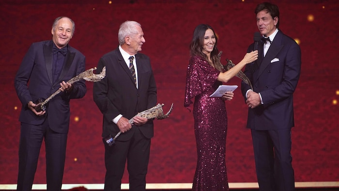 Gerhard Berger, Helmut Marko und Toto Wolff