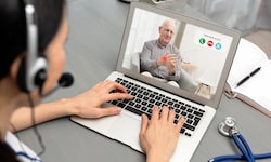 Patientengespräche via Computer sind technisch einfach, aber noch wenig verbreitet.  