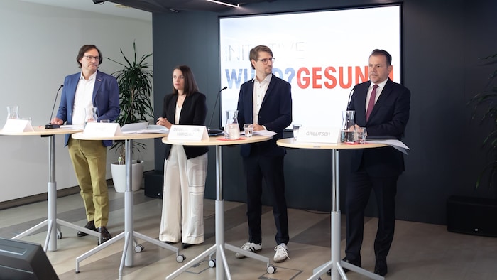 V.l.: Philipp Lindiger, Gisela Ernst, Alexander Degelsegger-Márquez (Gesundheit Österreich), ...