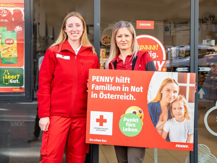 Der Pfandbetrag kann auch ganz einfach an das Österreichische Rote Kreuz gespendet werden – ...