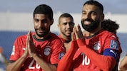 Mohamed Salah (re.) und Co. jubeln.