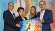 Benefiz-bereit: Der singende Primarius Harald Rubey, seine ebenfalls musizierende Frau Conny und ...