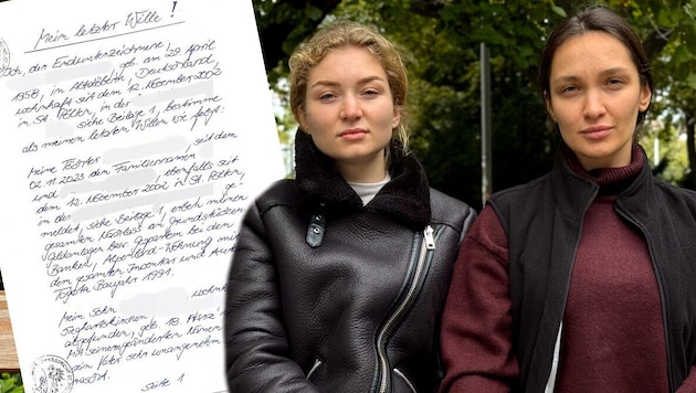 „Sie wartet nur darauf, dass ich sterbe“, soll der Vater den Schwestern einmal gesagt haben.