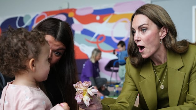 Prinzessin Kate hat am Donnerstag eine Wohltätigkeitsorganisation in Oxford besucht und dort ...