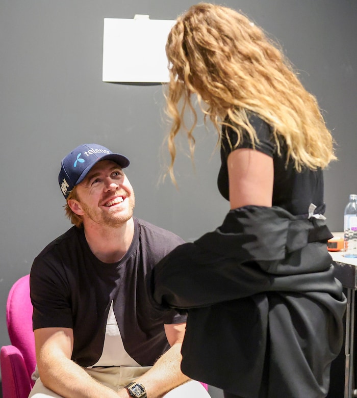 Glücklich: Aleksander Aamodt Kilde und Mikaela Shiffrin.