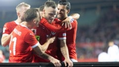 Marko Arnautovic traf viermal und ist nun mit 45 Toren Österreichs Rekord-Torschütze.
