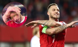 Im ORF-Interview kämpfte MArko Arnautovic mit den Tränen.