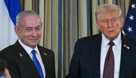 Von links: Israels Regierungschef Benjamin Netanyahu und US-Präsident Donald Trump