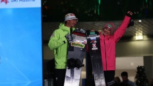 Alessandro Hämmerle und Sabine Payer freuen sich bereits auf die Olympischen Spiele in Italien.