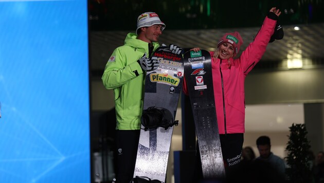 Alessandro Hämmerle und Sabine Payer freuen sich bereits auf die Olympischen Spiele in Italien.