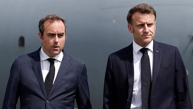 Von links: Frankreichs Premier Sébastien Lecornu und Präsident Emmanuel Macron