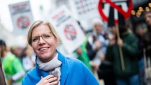 Grünen-Chefin Leonore Gewessler bei der jüngsten Klimaschutz-Demo in Wien
