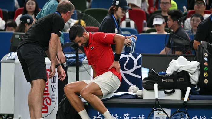 Novak Djokovic ist angeschlagen.