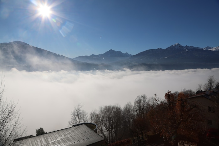 Ausblick vom Nobelstatdtteil Hungerburg auf Innsbruck