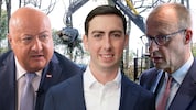 Bundeskanzler Stocker, EU-Bauernbund-Präsident Alexander Bernhuber und CDU-Chef Friedrich Merz ...