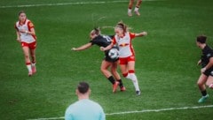 Salzburgs Vina Crnoja (li.) traf zum dritten Mal in der Saison, siegte mit ihrem Team 3:1.