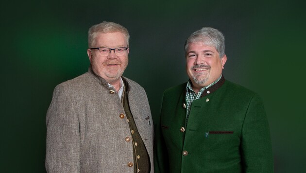 Neues Team im „Wolfsbezirk“ Zwettl: Bezirksjägermeister Willi Renner (links) und sein ...