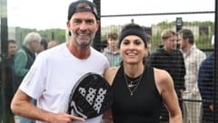 Jürgen Klopp und Gabriela Sabatini spielten beim Celebrity-Padel-Turnier der Vanda ...